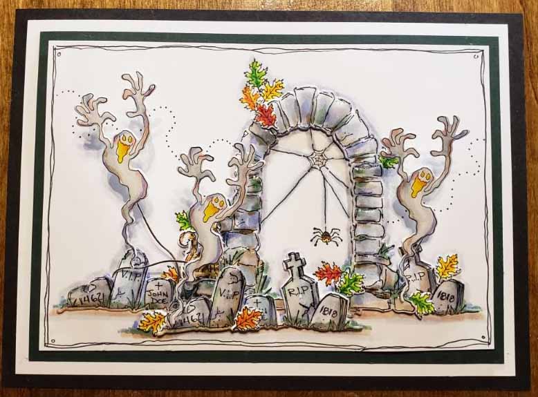 StampsByJudith.com: Ghost Arch Card