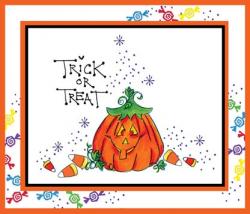StampsByJudith.com: Happy Pumpkin Card