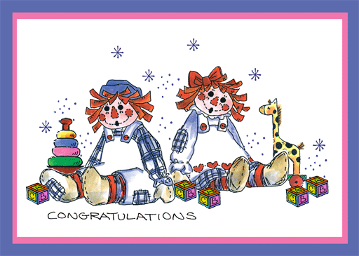 StampsByJudith.com: Raggedy Ann & Andy Card