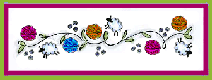 Sheep & Yarn Border