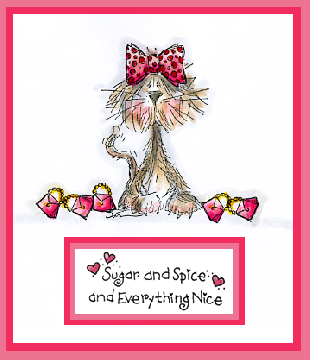 Sugar and Spice Fraz Cat Card