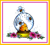 A Bee Hive Globe Card