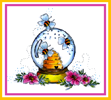 A Bee Hive Globe Card
