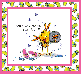 Bikini Dorky Bird Card