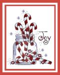 Candy Cane Jar