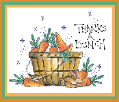 Basket of Carrots Card