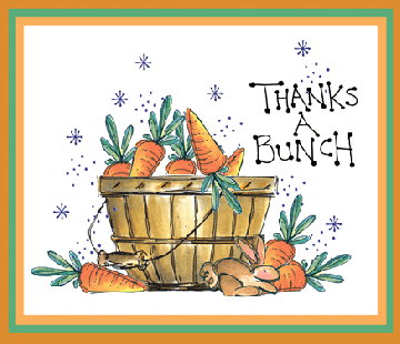 Basket of Carrots Card