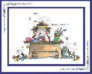 Desk Lady Card