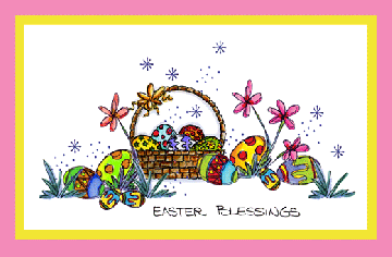 Basket of Eggs Card