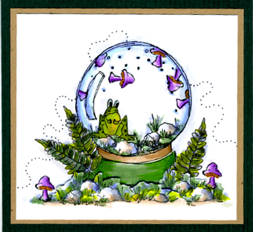 A Froggy Globe Card