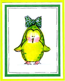 Froggy Penguin Card