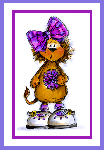 Bow Lion Critter Card