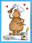 Cooking Gorilla Card