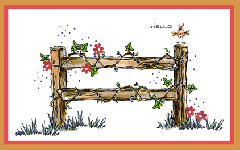 Grapevine Fence Card