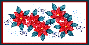 Leaf Poinsettia Border