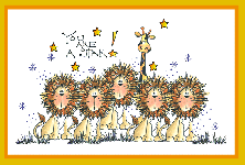 Lions & Giraffe Card