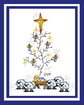 Manger Tree For All Seasons Card