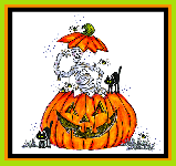 Mummy in a Pumpkin Card