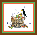 Oak Leaf Basket Card