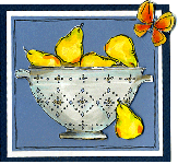 Pear Colander Card