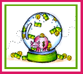 A Piggy Bank Globe Card