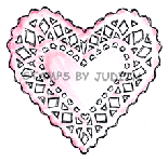 R-64-HK Lg. Heart Doily