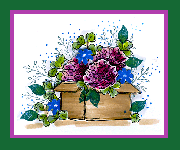 Scratchy Flowers Box Card