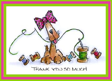 Sewing Puppy Card