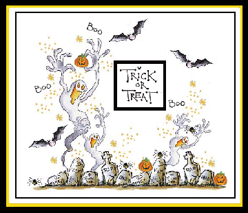 Tombstones Ghost Card