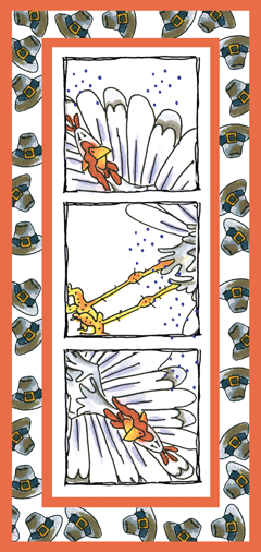Turkey Squares Card