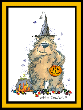 Spooky Griz Card