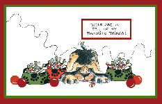 Christmas Dog Dish Card