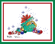 Christmas Pup in a Box Card