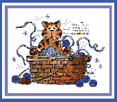 Yarn Kitty Basket Card